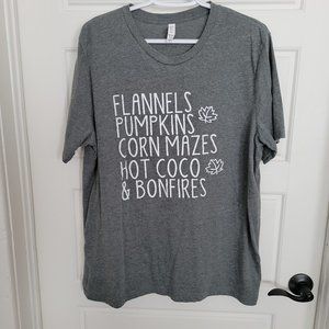 Bella Canvas Fall Words Graphic Tee